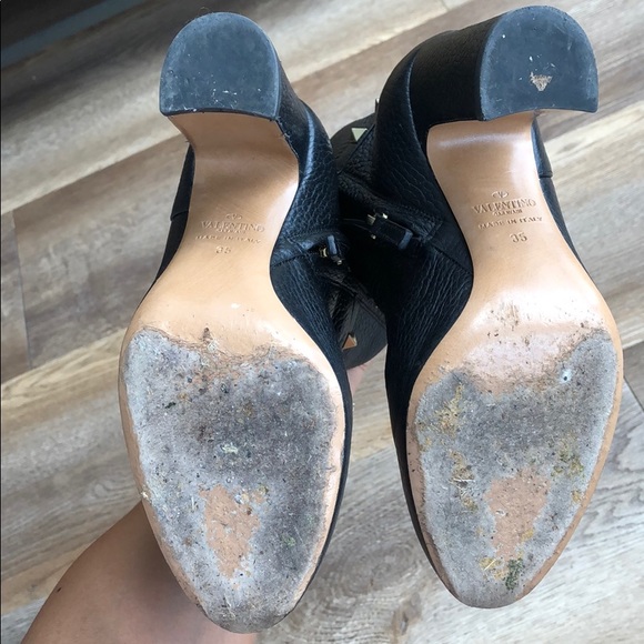 Black Valentino Rockstud Ankle Boots, size 35 - Picture 5 of 5